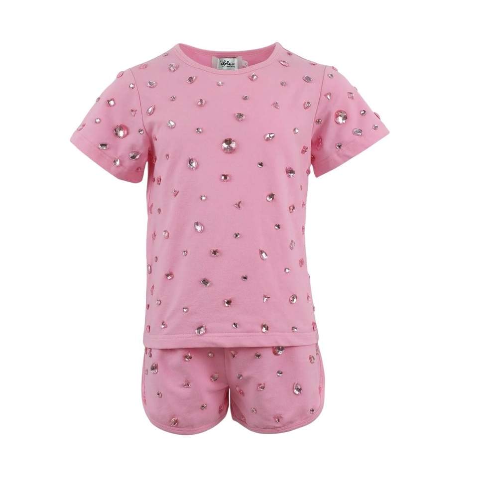 NEW! Lola + The Boys Pinky Gems Short set